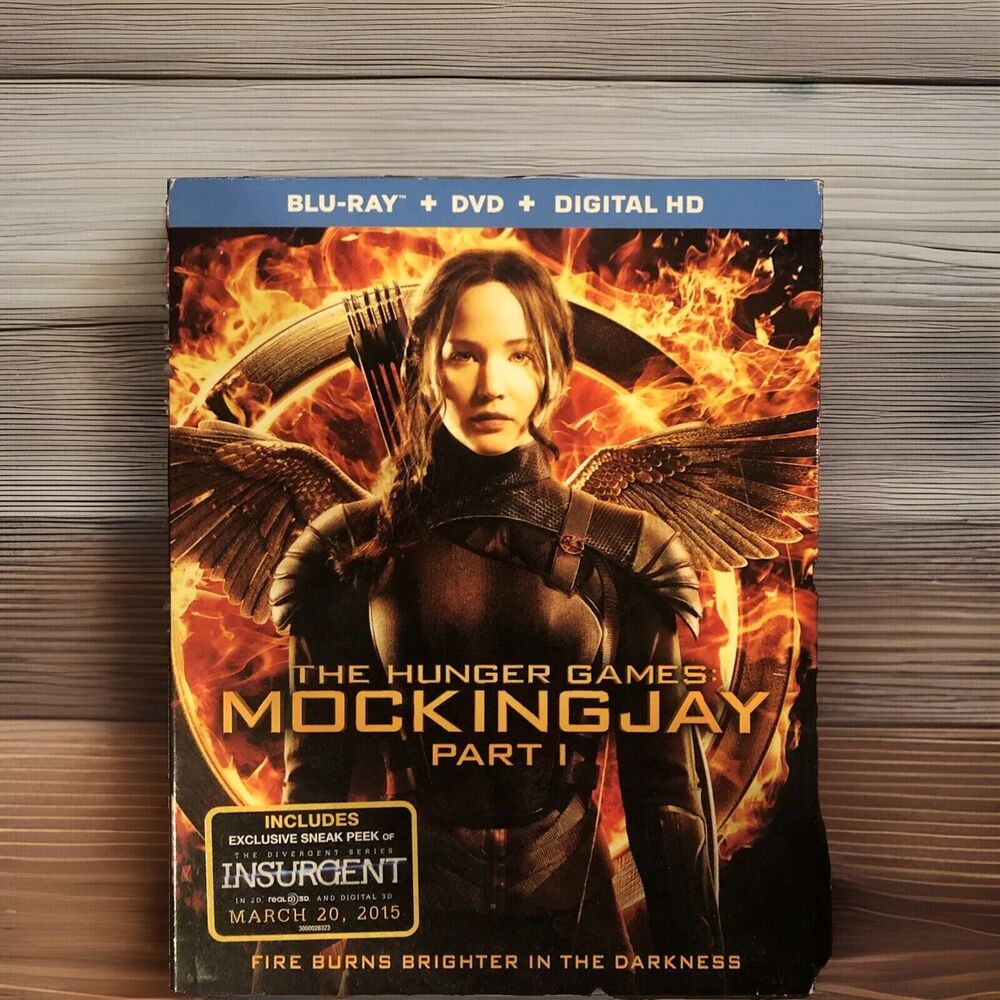 The Hunger Games Mockingjay Part 1 Blu-ray DVD Digital HD 2014 Jennifer Lawrence